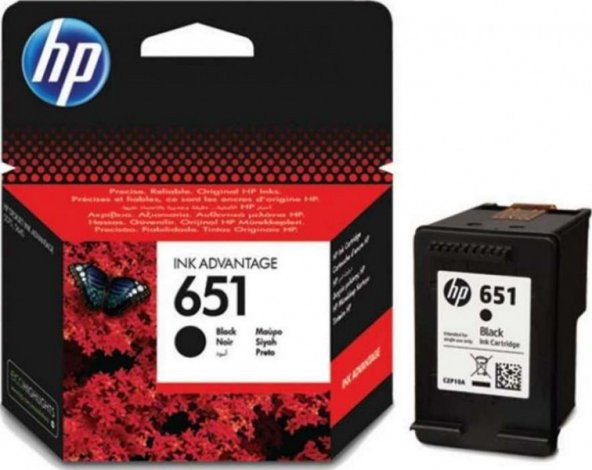 HP 651 SIYAH RENKLI MUREKKEP KARTUS C2P11A/C2P10A C2P11AE/C2P10AE