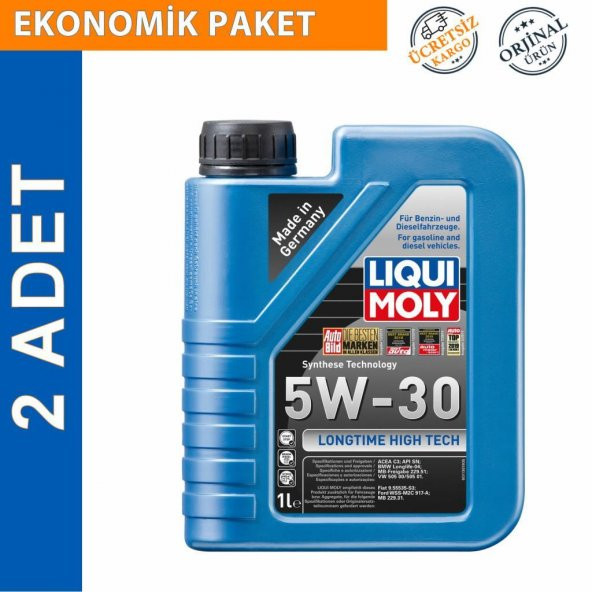 Liqui Moly Longtime High Tech 5W-30 DPF Motor Yağı 1 Lt (2 Adet) (9506)