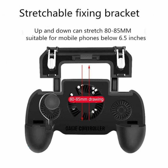 PUBG SP+ SOĞUTUCU FAN POWERBANK TETİK 360 JOYSTICK KONSOL GAMEPAD - 2