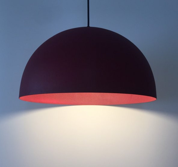 MYLİGHTS  BORDO METAL SARKIT AVİZE  40CM CAP