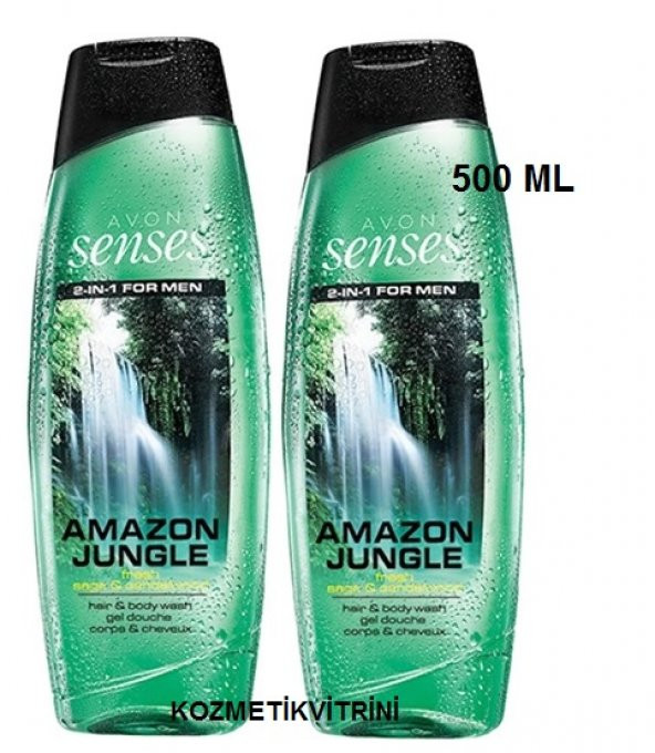 AVON Senses  AMAZON JUNGLE SAÇ VE VÜCUT ŞAMPUANI 500 ML