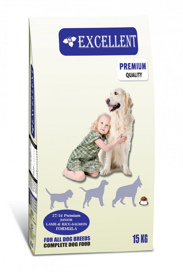 Excellent Premium Somon Ve Kuzu Etli Yavru Köpek Maması 15 Kg