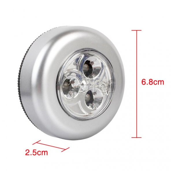 Dokunmatik Led Spot Lamba Kablosuz Banyo İçi Tavan - 11
