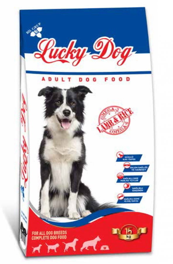 Lucky Dog Kuzu(Lamb) Etli Köpek Kuru Maması 15Kg