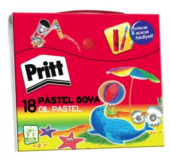 Pritt-Pastel Boya - 18 Renk - Çanta
