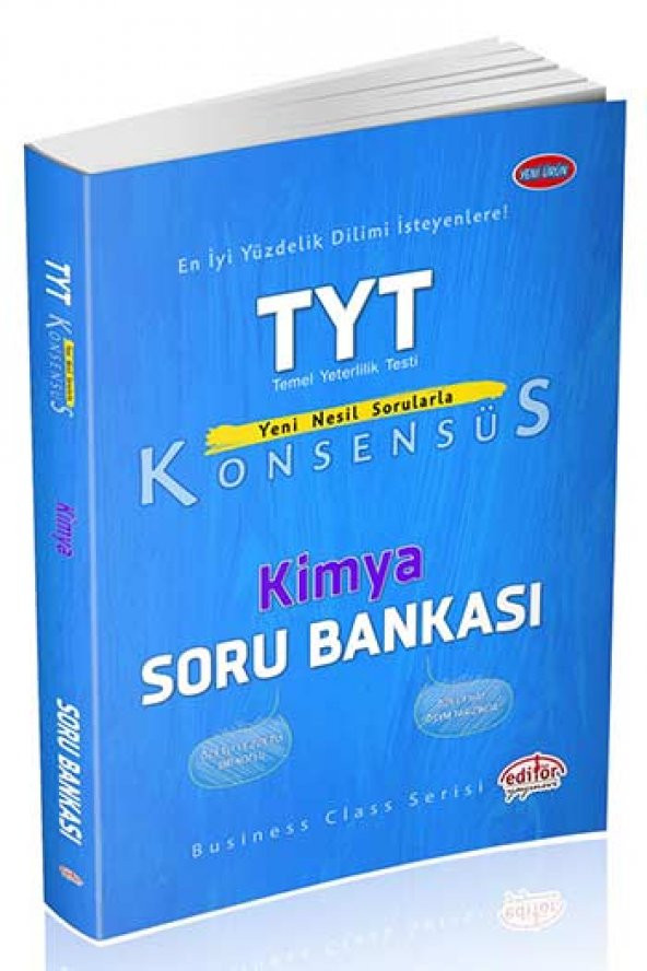 TYT Konsensüs Kimya Soru Bankası Editör Yayınları