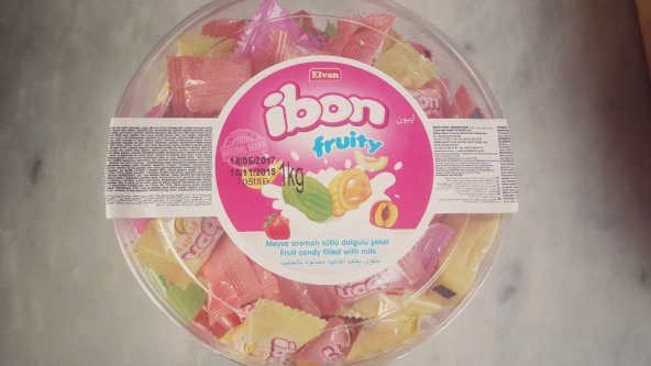 Elvan İbon Karışık Meyveli Dolgulu Şeker 1000 gr - 2