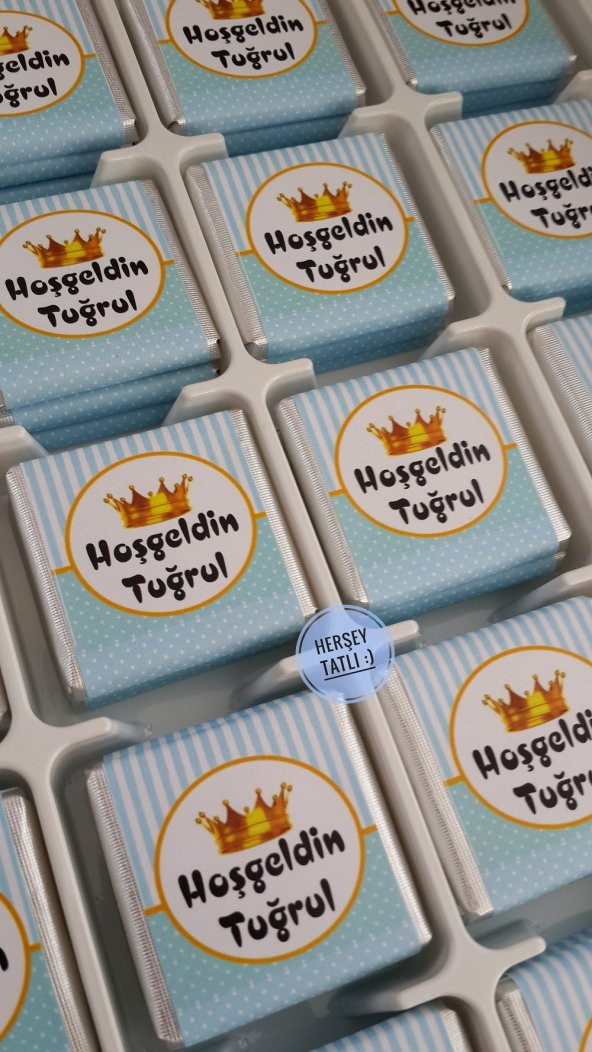Melodi İsimli Bebek Çikolatası 64 Adet - 3