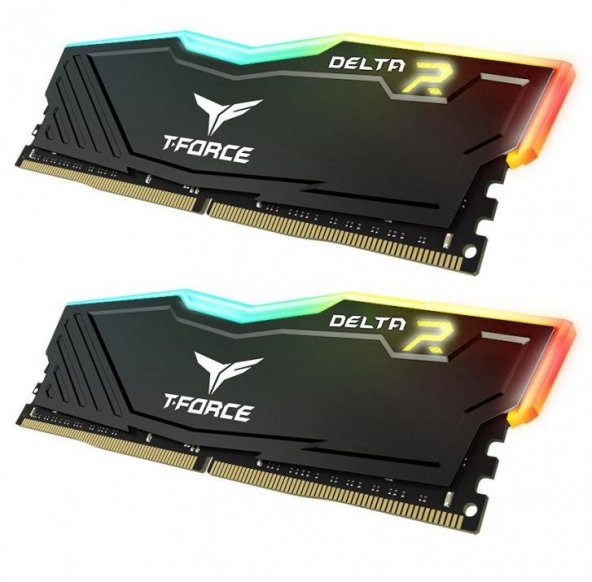 Team T-Force Delta RGB Black 16GB (2x8GB) 3200MHz CL16 DDR4 Gaming Ram (TF3D416G3200HC16FDC01) - Resim 3