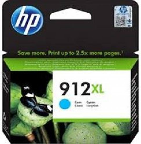 HP NO 912XL Mavi Kartuş 3YL81A - 1