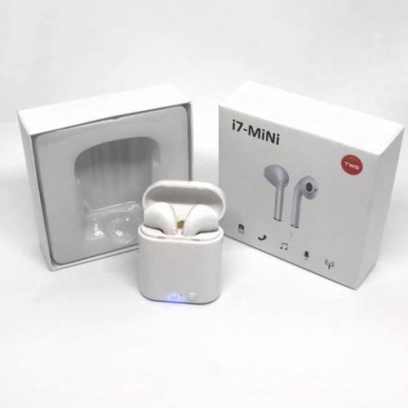 İ7 Tws Kablosuz Bluetooth Stereo Kulaklık Earpods Tipi Mini