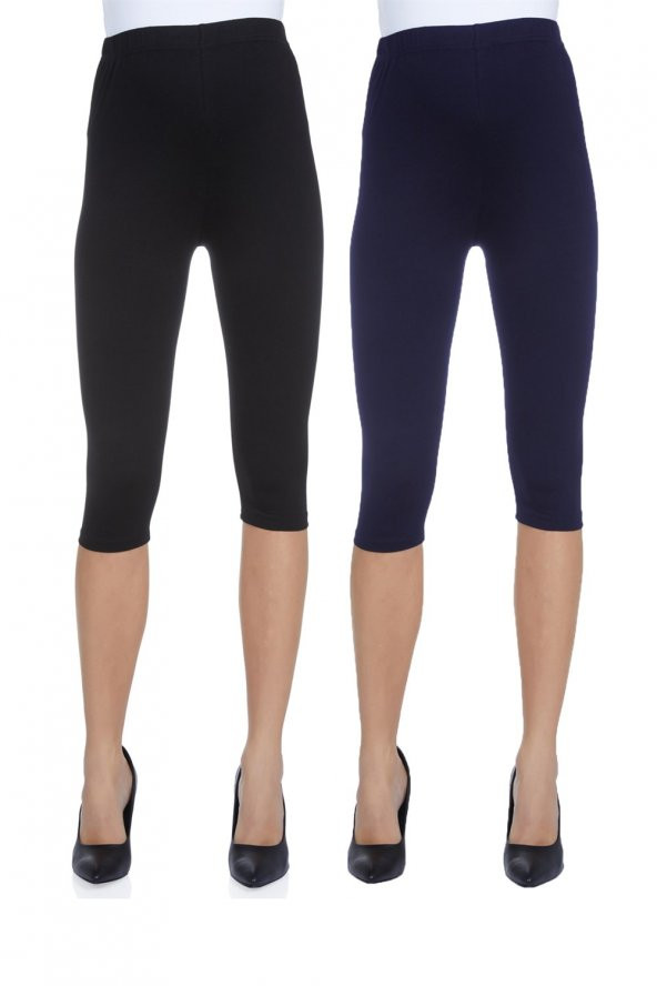 LuvmaBelly Maternity 8003-8004 Hamile Kapri Pamuk Tayt - 2