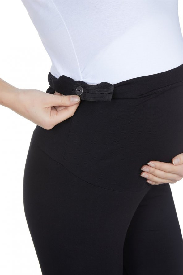 LuvmaBelly Maternity 8003-8004 Hamile Kapri Pamuk Tayt - 7