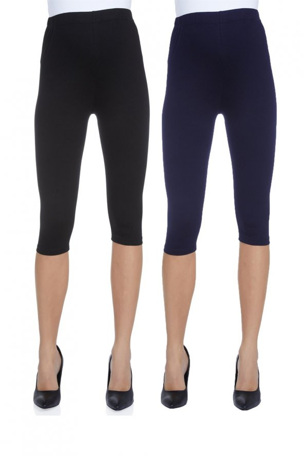 LuvmaBelly MYRA8003_8010 Beli Ayarlanabilir Hamile Kapri Tayt Seti - 2