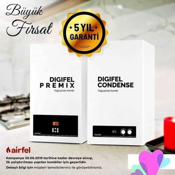 Airfel Digifel Condense 24/24 Kw 20.000 Kcal Yarı Yoğuşmalı Kombi - 2