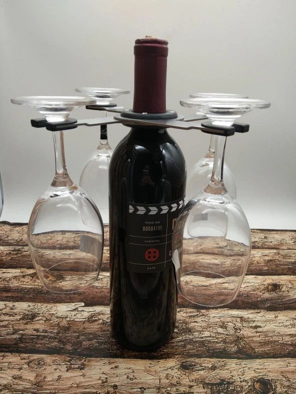 Şişeler için Bardak Tutacağı Şık Pratik Orjinal-Wine Glass Holder - 3