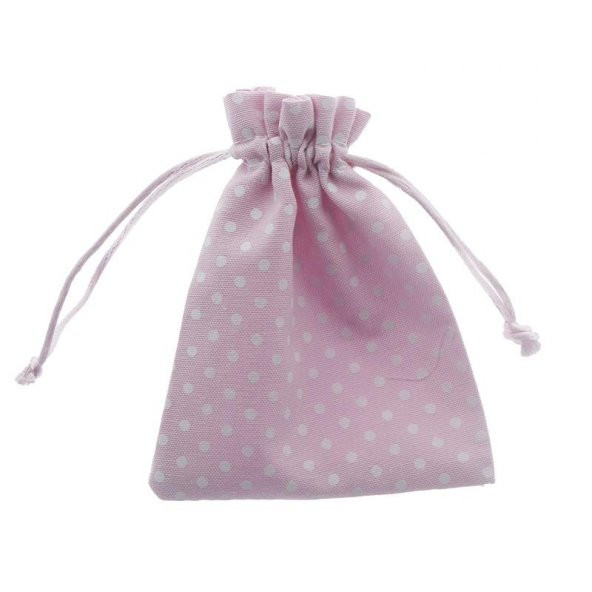 12 Adet 10x12,5cm Puanlı Kumaş Kese - 3