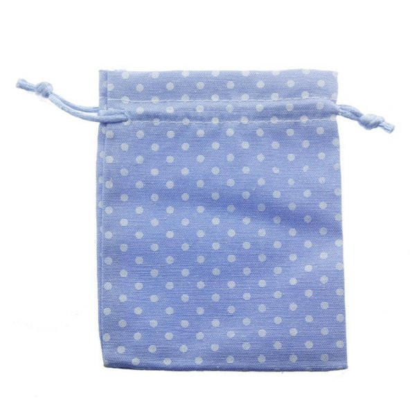 12 Adet 10x12,5cm Puanlı Kumaş Kese - 5