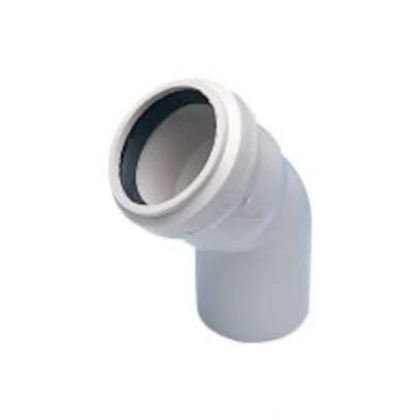 Pvc Dirsek 50X45 Lavabo Gider Borusu 45˚ Dirsek