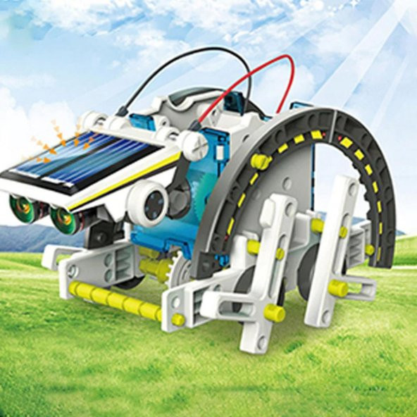 Güneş Enerjili Robot Yapma Seti Eğitici Oyuncak 14 In 1 Solar Kit