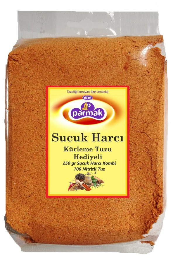 Parmak Baharat Sucuk Harcı 500 gr + Kürleme Tuzu 200 gr