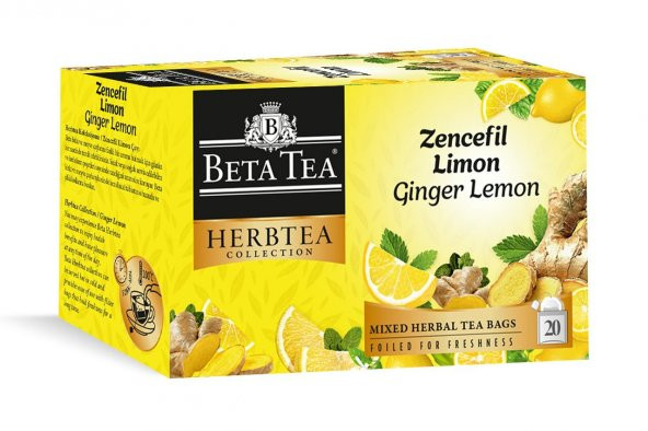 Zencefil Limon Çayı 20x2 Gr - Beta Herbtea Collection