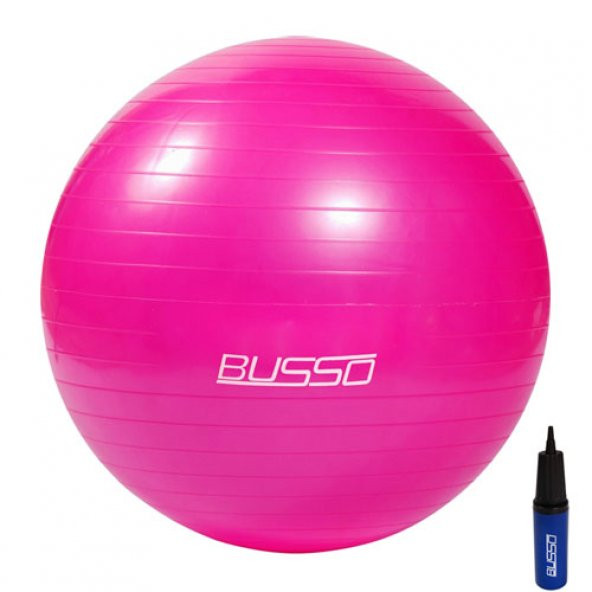 Busso GYM66 65Cm Pilates Topu ve Pompası Fuşya