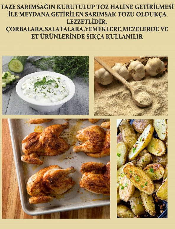 Parmak Baharat Sarımsak Granul 1000 gr - 1 kg - 2