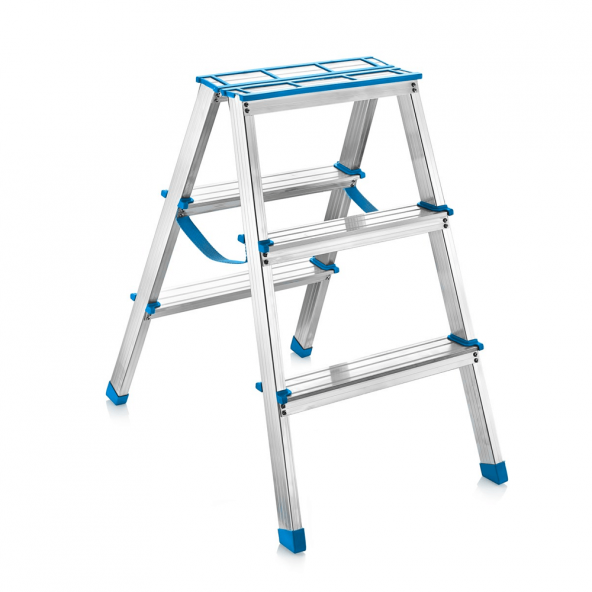 PERİLLA 51085 ALÜMİNYUM 3+3 ÇİFT ÇIKIŞ MERDİVEN - 2