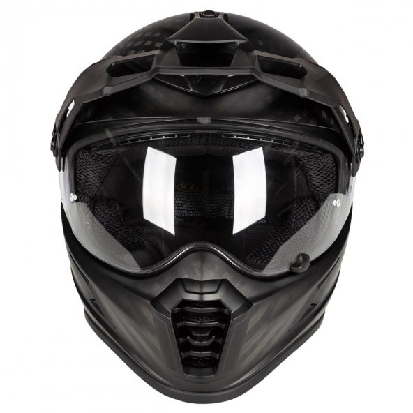Klim Krios Pro Karbon Adv Motosiklet Kaskı (Mat Siyah) - 5