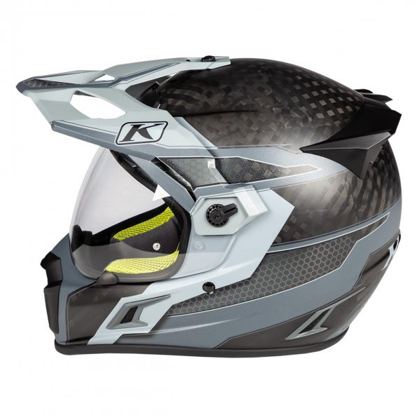 Klim Krios Pro Karbon Adv Motosiklet Kaskı (Arsenal Gri) - 3