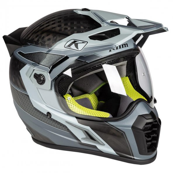 Klim Krios Pro Karbon Adv Motosiklet Kaskı (Arsenal Gri) - 7