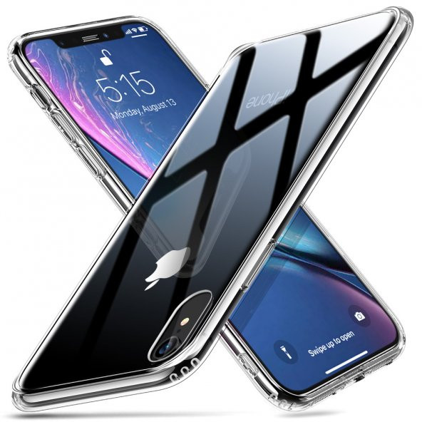 ESR iPhone XR Kılıf, Glass Back Case,Clear
