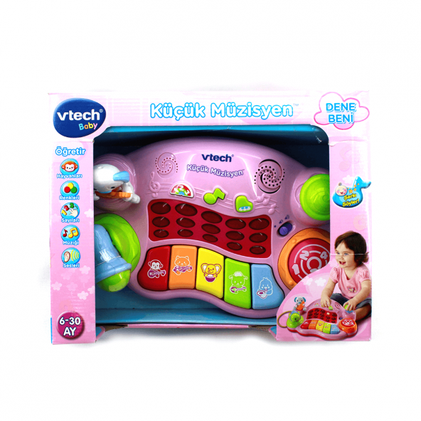 VTECH PİLLİ KÜÇÜK MÜZİSYEN PEMBE 060798