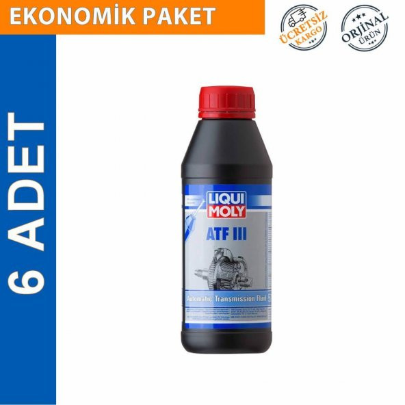 Liqui Moly Atf Iıı Dexron 3 1 Lt Otomatik Şanzıman Yağı (6 Adet) (1043)