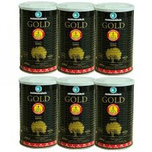 MARMARABİRLİK GOLD XL 800 GR X 6, 201-230 KALİBRE SİYAH ZEYTİN