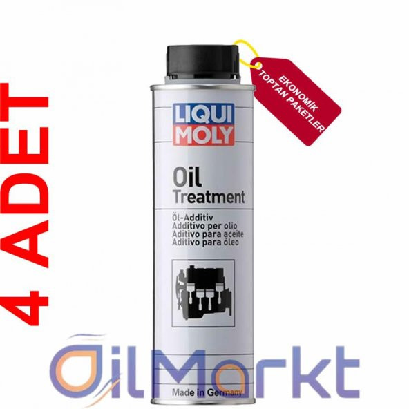 Liqui Moly Oil Treatment 300 ML Motor Yağ Bakımı Katkısı (4 Adet) (2180)