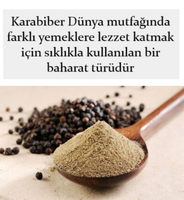 Karabiber (Öğütülmüş) 250gr Toz Parmak baharat - 2