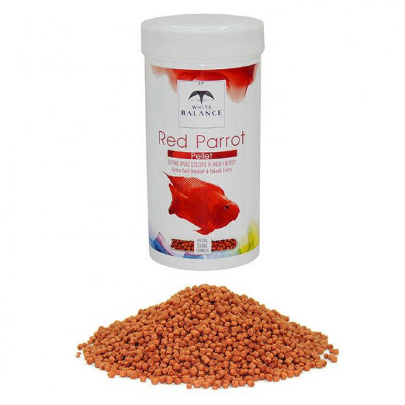 White Balance Red Parrot Balık Yemi 250 ml