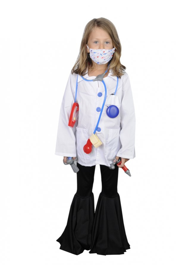 Unisex Erkek Kız Çocuk Ameliyat Kostümü