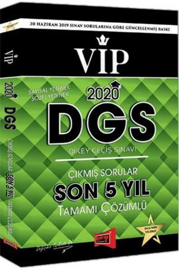 2020 Yargı DGS VIP Sayısal Sözel Yetenek Son 5 Yıl Tamamı Çözümlü