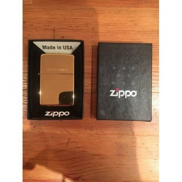 Altın Renkli Orijinal Zippo Çakmak - Altın Zippo Çakmak - Orijinal Zippo