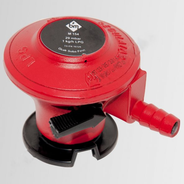 Kırmızı Ocak Metal Gövdeli Geçme - Kilitlemeli Dedantör BM