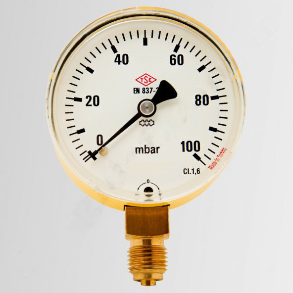 0-100 mbar Çap 63 Manometre