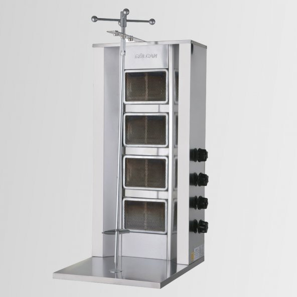 GÜLCAN Sönme Emniyetli Dört Radyanlı Döner Ocağı Doğalgazlı (CE)