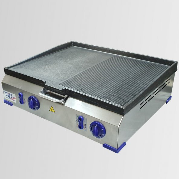 Tuğra TE-7150 İkili 60 cm Elektrikli Döküm Pleyt Izgara