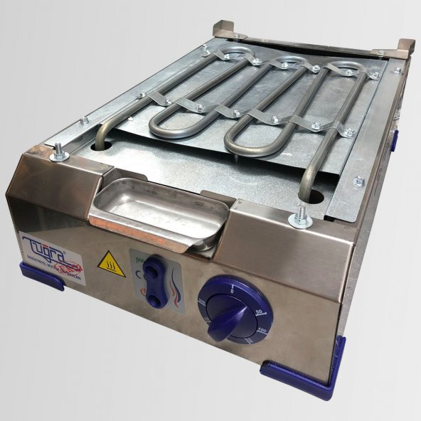 TUĞRA TE-7100 Tekli 30 cm Elektrikli Döküm Pleyt Izgara - 4