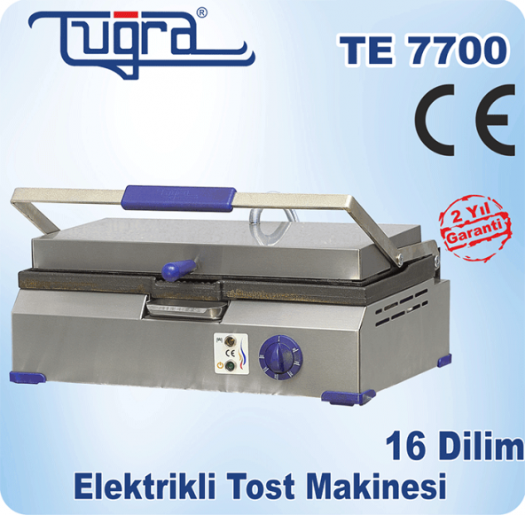 Tuğra Te-7700 16 Dilim Döküm Elektrikli Sanayi Tipi Tost Makinesi - 5