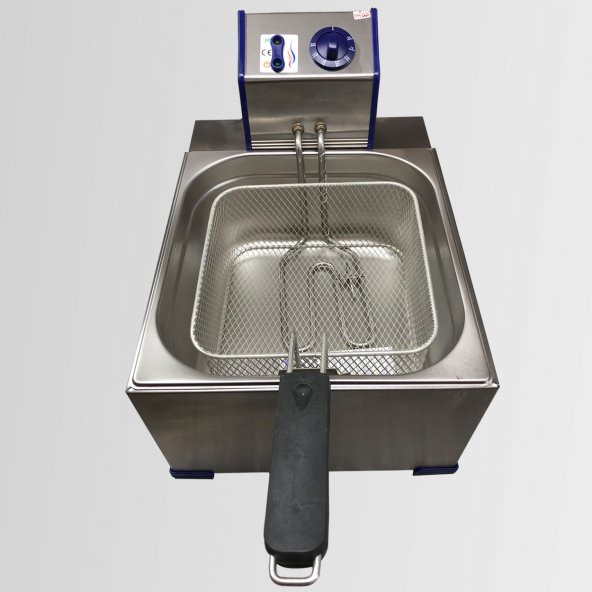 TUĞRA Elektrikli 2500 WATT T-9041 8 Litre 2/3 Tekli Gastronom Küvetli Fritöz