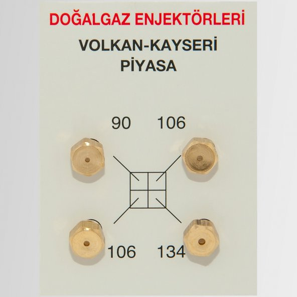 100 Takım Doğalgaz Dönüşüm Ocak Memesi PİYASA